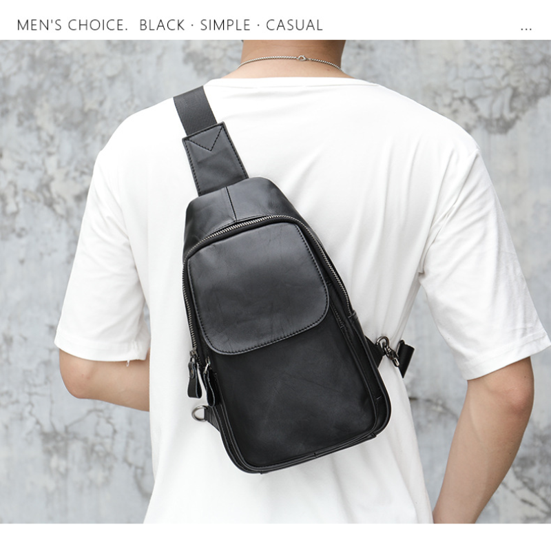 Men Chest Pack Crossbody Bag Shoulder Bag Male Messenger Bag Casual Crossbody Bag Fashion Men's Purity Handbag