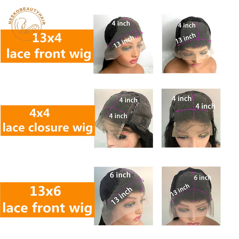 Wig Renda Transparan 13X4 Wig Rambut Manusia Renda Depan Berwarna Wig Depan Renda Pirang Madu Highlight untuk Wanita