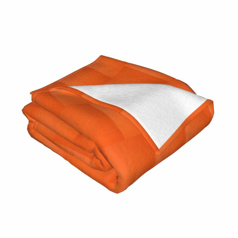 Cobertor laranja para sofá, cama fina, verão