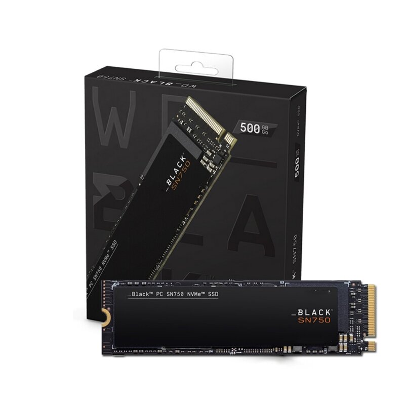 Твердотельный накопитель для WD Western Digital, черный твердотельный накопитель на 1 ТБ, PCIE 4,0 M.2 NVME 2280 SN750 500G 1T 2T PCIE 3,0