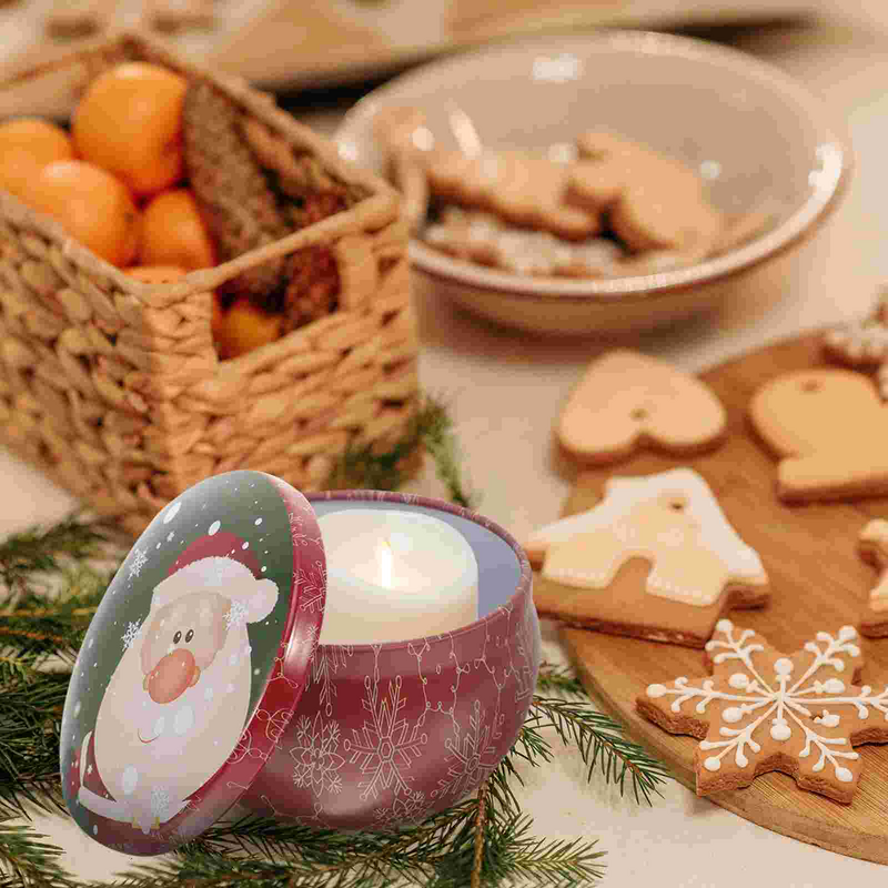 12pcs Christmas Theme Scented Boxes Empty Aromatherapy Small Tins