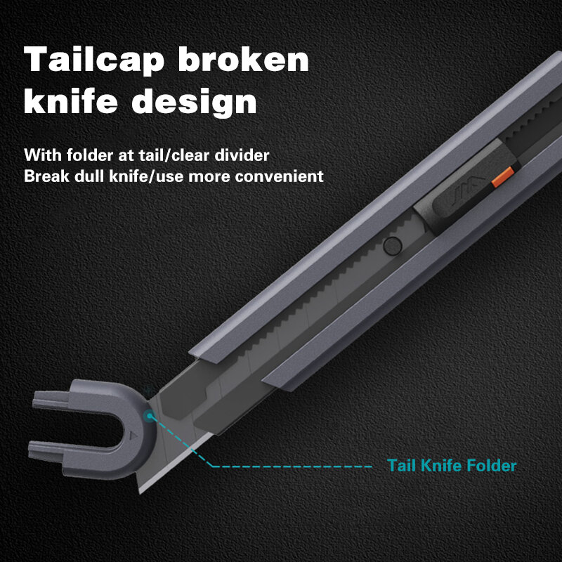 Xiaomi Jimi Tools Cutter Knife 17CM Handy Utility Knife Cutter coltello a lama a scatto in acciaio taglierina a lama larga JM-G12013