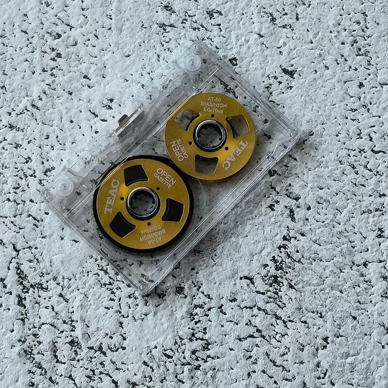DIY domowej roboty aluminiowy szpula kaseta 46 Min pusta taśma kasetowa do nagrywania dźwięku
