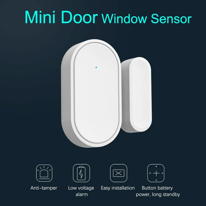 CPVAN Door Sensor 433mhz Door Open/Closed Detectors Home Alarm Compatible With Home Security Alarm System
