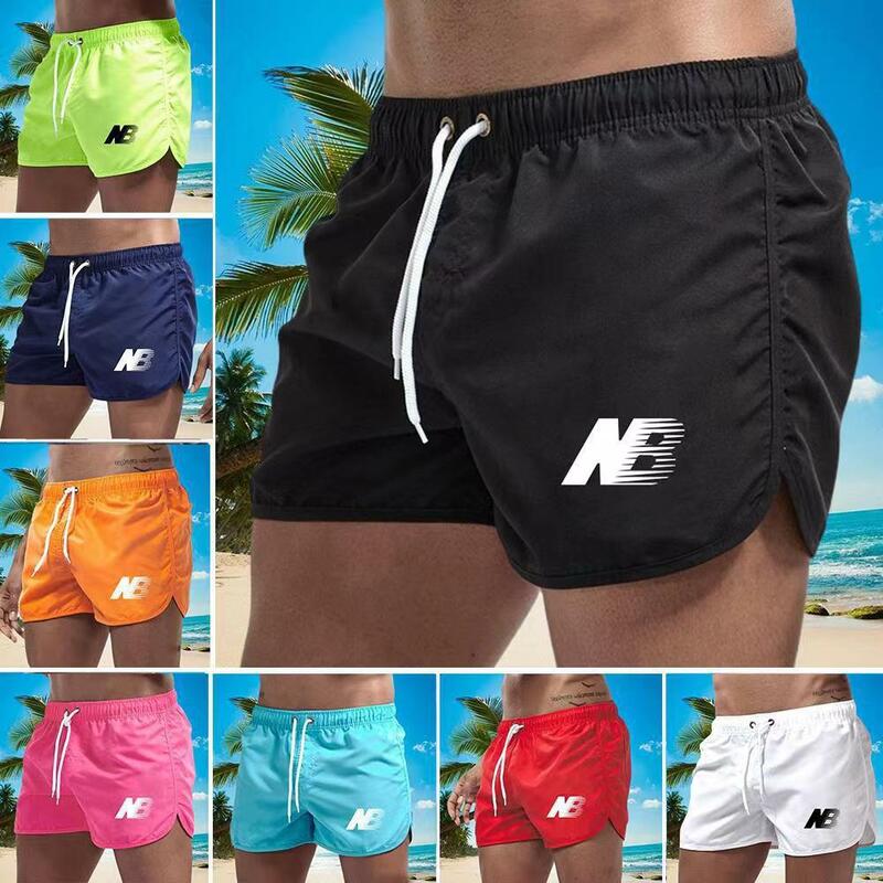 2024 Summer New Men's Beach Pants Swimming Sexy Fitness Outdoor Volleyball Mountaineering Adventure Cycling Sports Pants Fashion