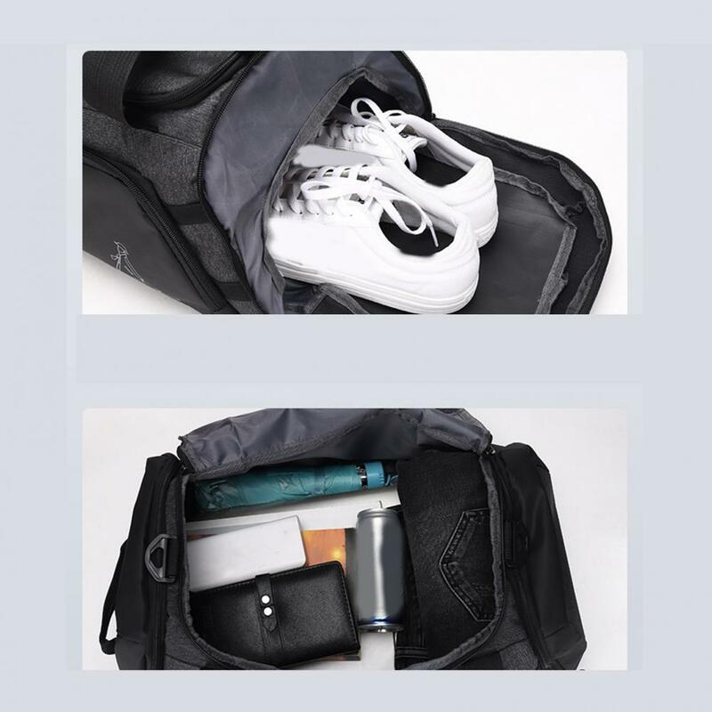 Gym Bag Sports Bag Yoga Bag High Capacity Portable Strong Load Bearing Multi-pocket Men Women Gym Tote Bag Fitness Handbag