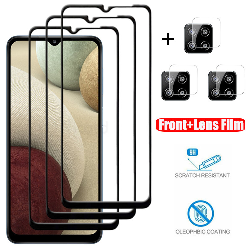 Protecteur d'écran pour objectif d'appareil photo, Film en verre pour Samsung Galaxy A12 A52 A72 a30 a31 a50 a51 a70 a71 9H