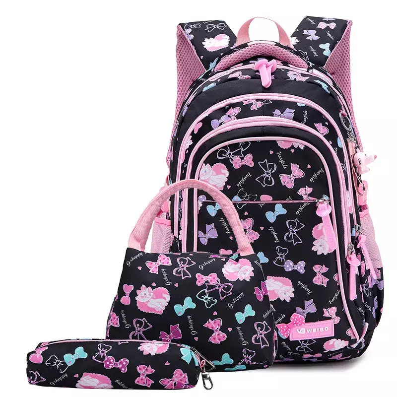 3pcs/Set School Bags for Teenager Girls Printing School Backpacks kids Orthopedic travel Backpack school bag mochila infantil