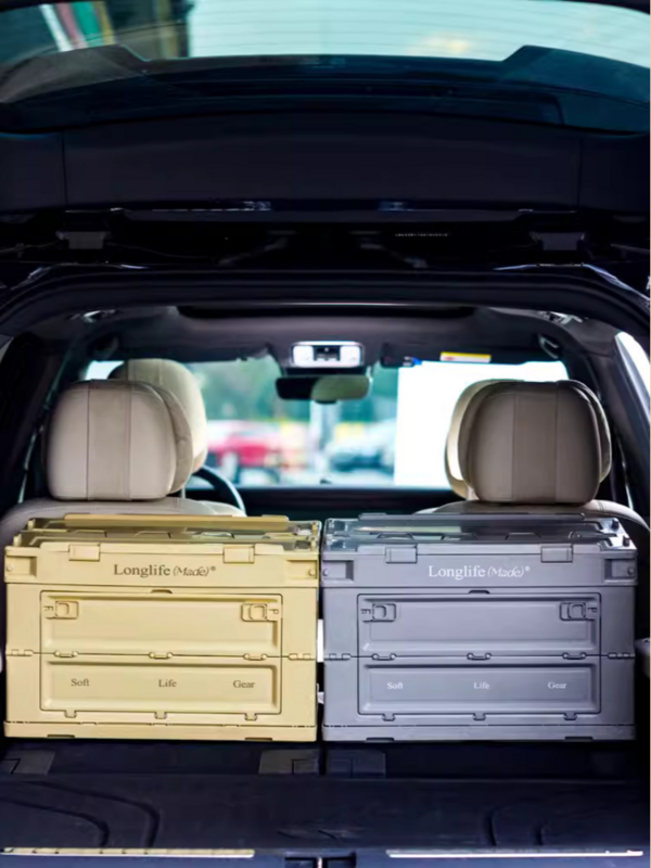 Longlife-caja de almacenamiento plegable para el hogar y el coche, almacenamiento de herramientas, artículos diversos al aire libre, grande
