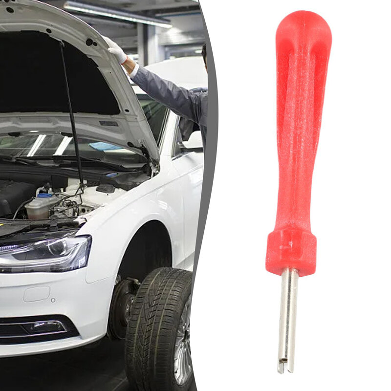 Car Tire Valve Core Removal-Tools Tyre Valve Core Wrench Spanner Tire Repair Kit Red  Parts Accessories