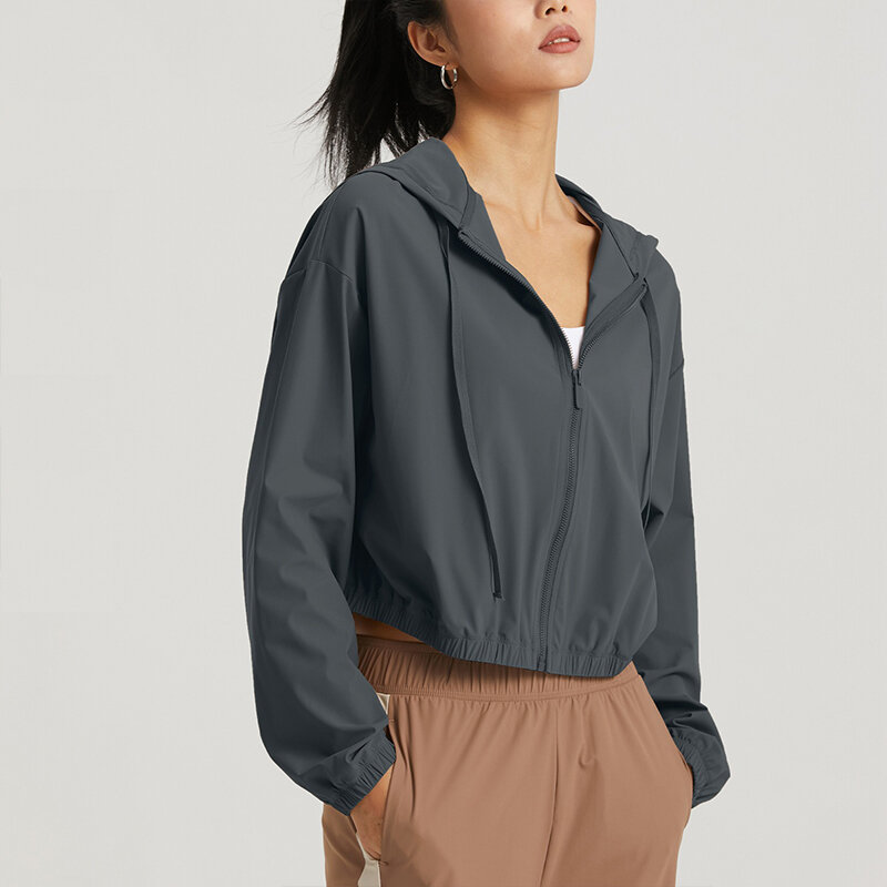2023 letnie kurtka przeciwsłoneczna UV płaszcz ochronny odzież damska ultralekka Outdoor Sport z długim rękawem Top lodowy jedwab t-shirt