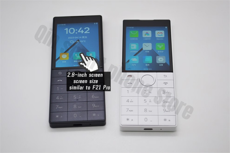 Duoqin Mini Smart Touch Screen Celular, Android 11, Versão do Google, 4G, MTK6739, 1700mAh, 2G, 16G, F22