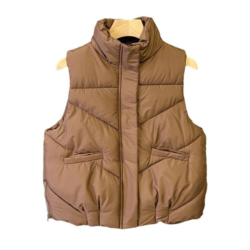 Cappotto gilet caldo da donna cappotto elegante alla moda con cerniera giacca invernale Casual allentata allentata 2024 nuova jaqueta feminina