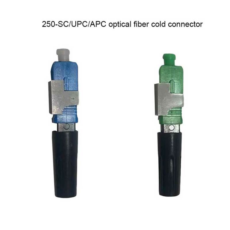 Conector de fibra óptica SC de cabeza redonda, conectores ópticos profesionales para el hogar