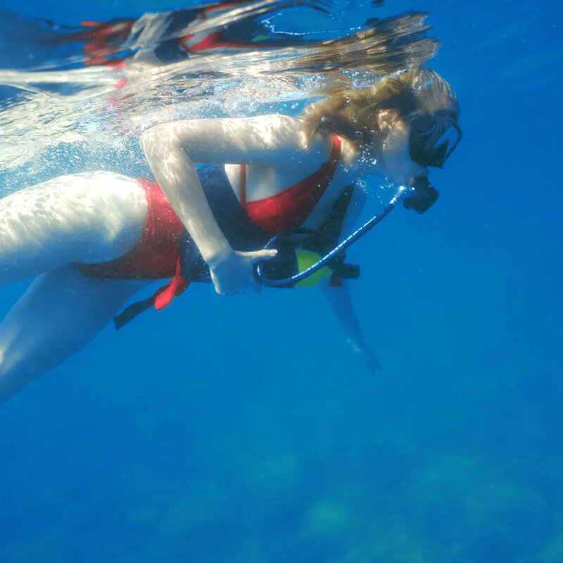 DEDEPU S5000 1 tangki oksigen menyelam LScuba, Respirator silinder pernapasan portabel Snorkeling tangki Scuba Kit kapasitas dapat diisi ulang