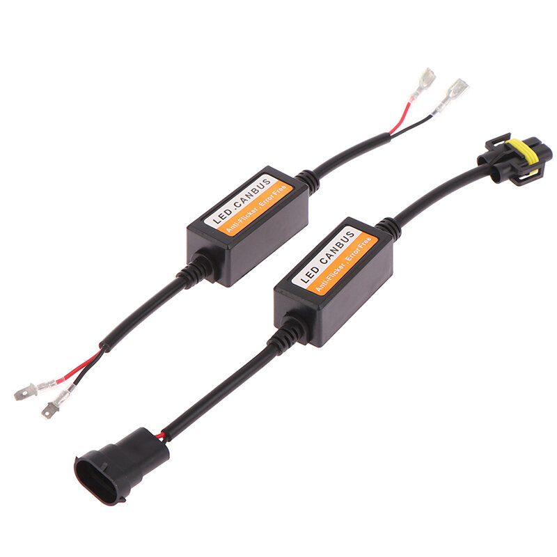 Decodificador LED Canbus para faros de coche, resistencia sin errores, adaptador de advertencia, cancelador, H1, H3, H4, H7, H9, H11, 9V-36V CC