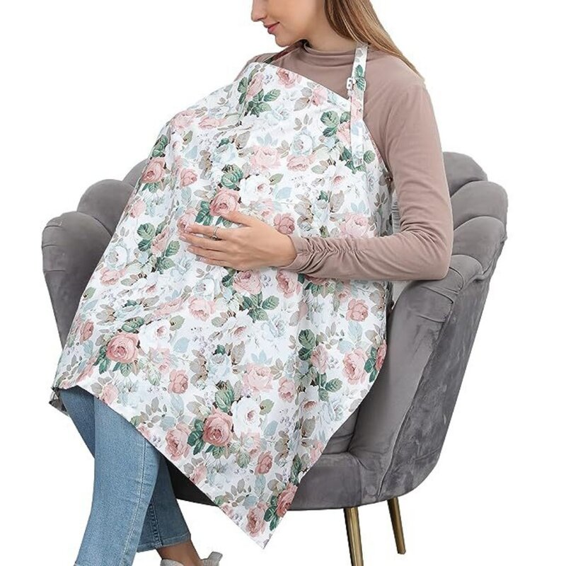 Mother Outing Breastfeeding Cover Breathable Cotton Towel Baby Feeding Nursing Covers Anti-glare Nursing Apron for Breastfeeding