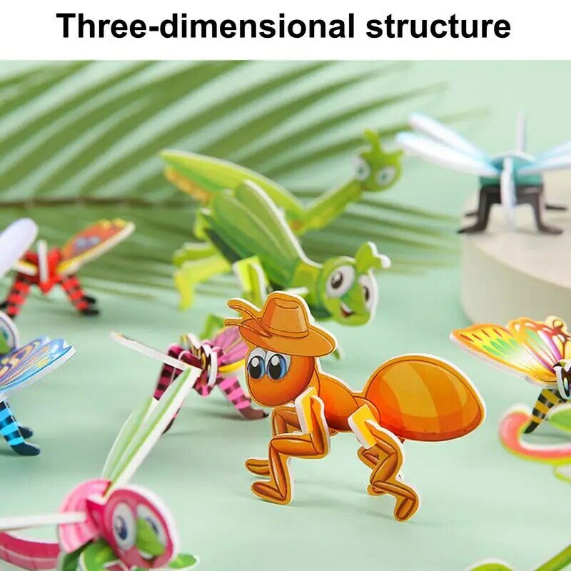 3D Puzzle ze zwierzętami dla dzieci 3D Puzzle zabawki łamigłówka Puzzle macierzyste zajęcia edukacyjne zabawki zabawki edukacyjne
