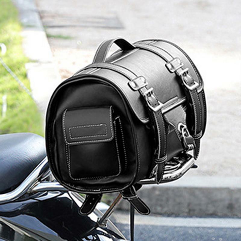 Bolsa trasera impermeable para motocicleta, mochila de alta capacidad, contenedor trasero para montar en sillín