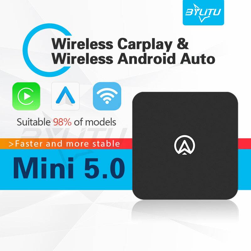 Wireless Carplay Mini Box Dongle Wireless Android auto Adapter For Toyota Mazda Honda Hyundai Kia VW Audi Benz Ford Opel Chery