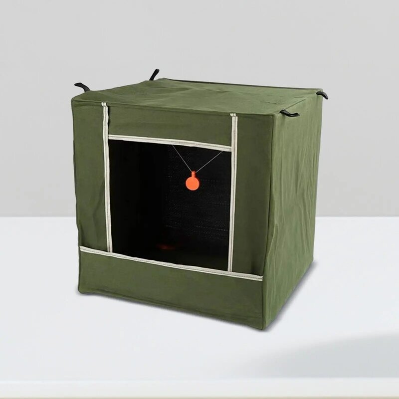 Slingshot kotak Target latihan katapel, kotak penangkap Target katapel dapat dilipat portabel 11.8 inci