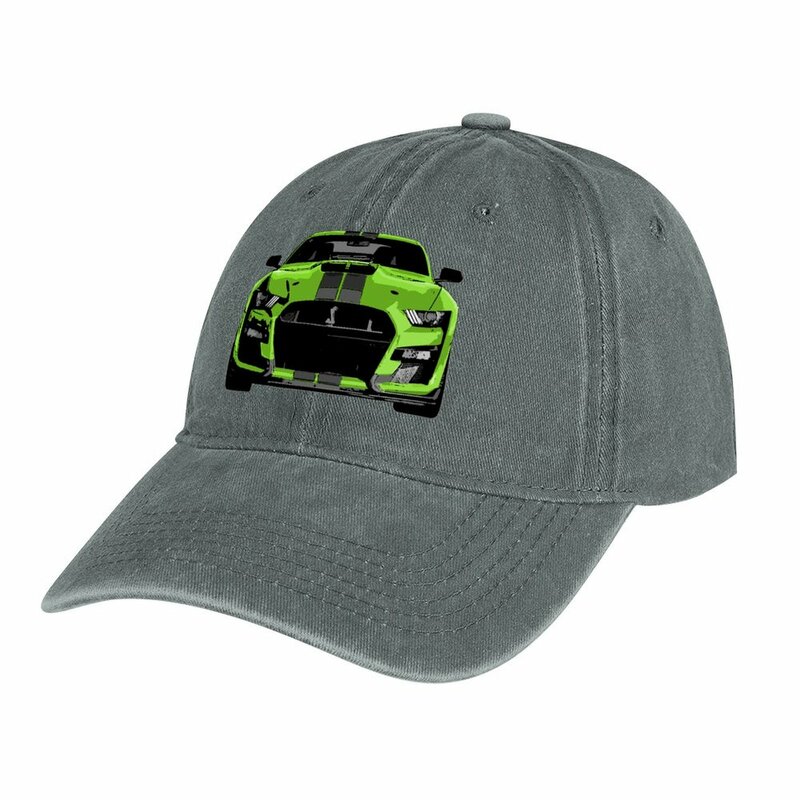 Modern muscle Mustang - green cappello da Cowboy Bobble Hat cappello da Golf uomo berretto personalizzato protezione Uv cappelli solari da uomo da donna