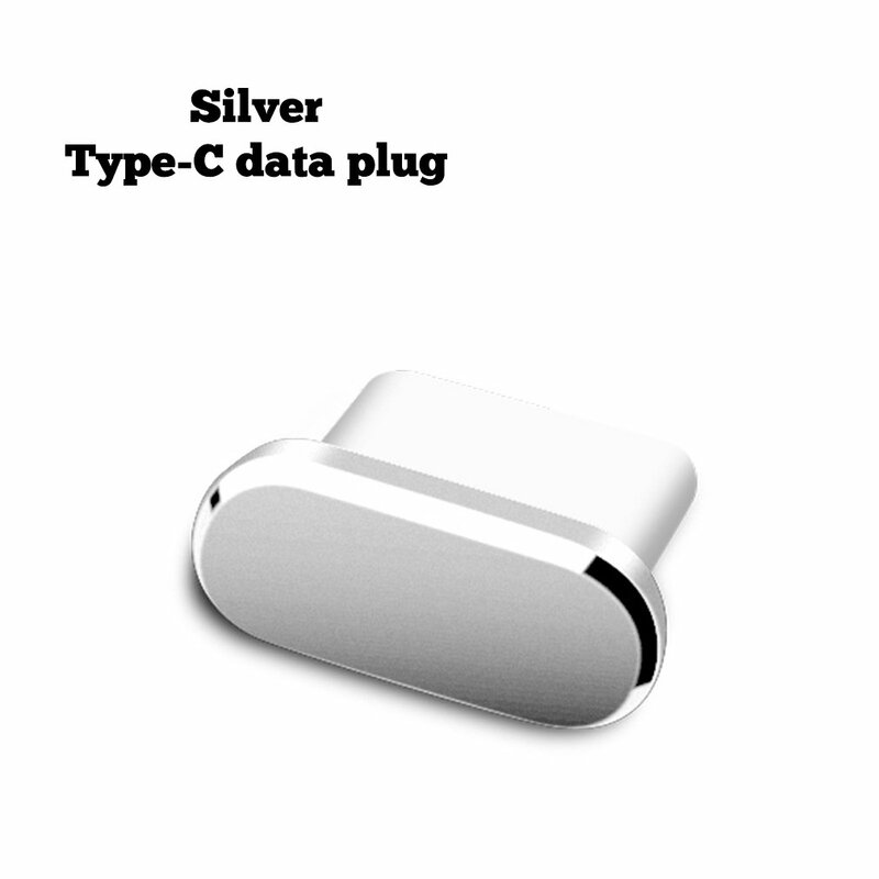 2PCS Type C Metal Dust Plug For Samsung Xiaomi Huawei Universal Type-C Charging Port Protector Stopper Anti-Dust Dustproof