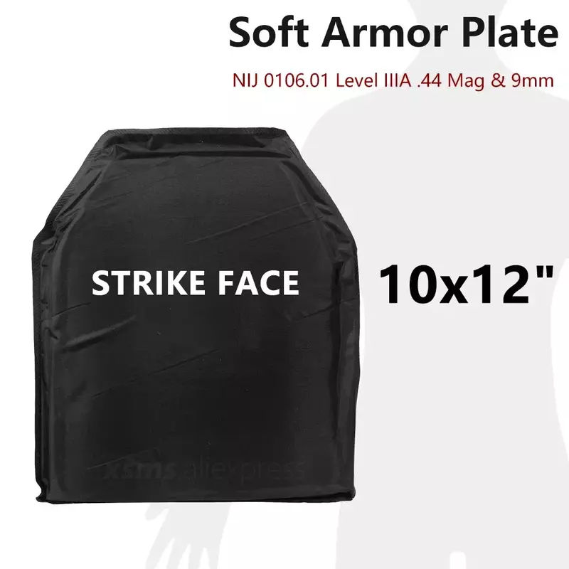 NIJ IIIA 3A Soft Bulletproof Plate Ballistic Vest Bulletproof Backpack Ballistic Board Big Plate 10X12 1 Pieces