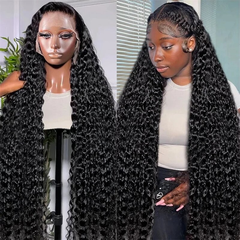 30 Inch Curly 13X4 13X6 Hd Transparant Lace Frontale Pruik Brazilian Remy Losse Deep Wave Human Hair Lace Front Pruiken Voor Vrouwen