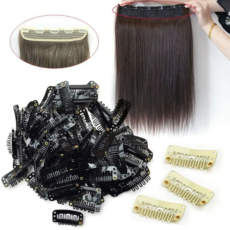 20/40PCS Women Beauty Hair Extensions Tool U-Shape Metal Pin Wigs Snap Clips Ponytail Holder Hairpins