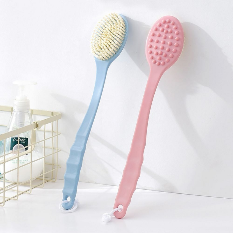 Spazzola da bagno Soft Body Scrubber doccia scrub esfoliante massaggiatore per la pelle manico lungo spazzola per la pulizia accessori per il bagno