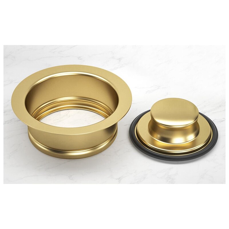 Sink Garbage Disposal Flange And Stopper, Universal Flange Fit For 3-1/2 Inch Standard Sink Drain Hole, Sink Accessories