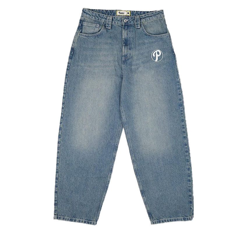2023 New Fashion Casual  Y2k Jeans Hip Hop Harajuku Goth Baggy Denim Pants Men Women All Match Loose WideLeg Trousers Streetwear