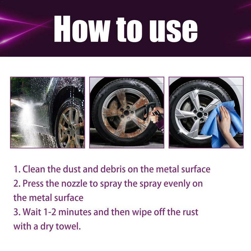 Detale samochodów do usuwania żelaza szybkie czyszczenie samochodowy konwerter rdzy i odplamiacz materiały czyszczenie samochodu do usuwania żelaza