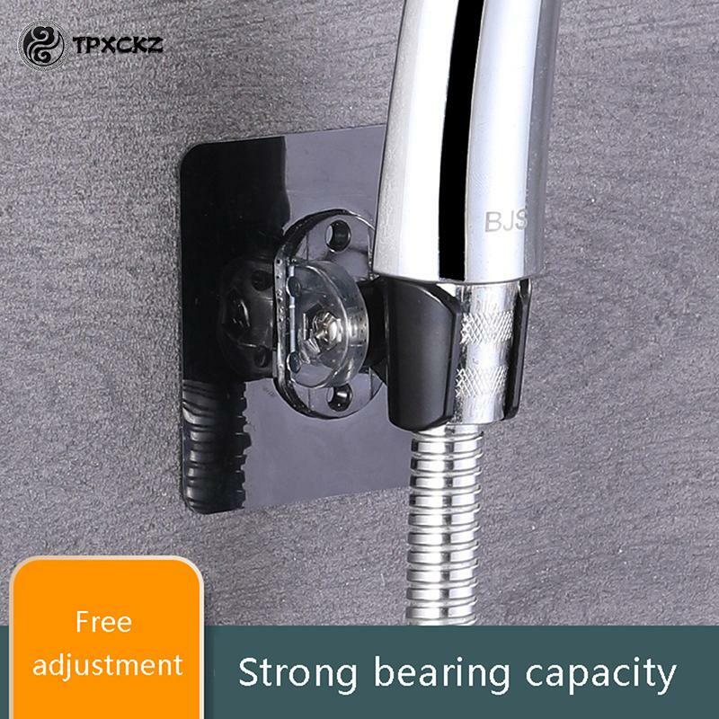 Supporto per soffione doccia supporto per soffione doccia autoadesivo regolabile supporto a parete con 2 ganci supporto SPA bagno ABS universale 1pc