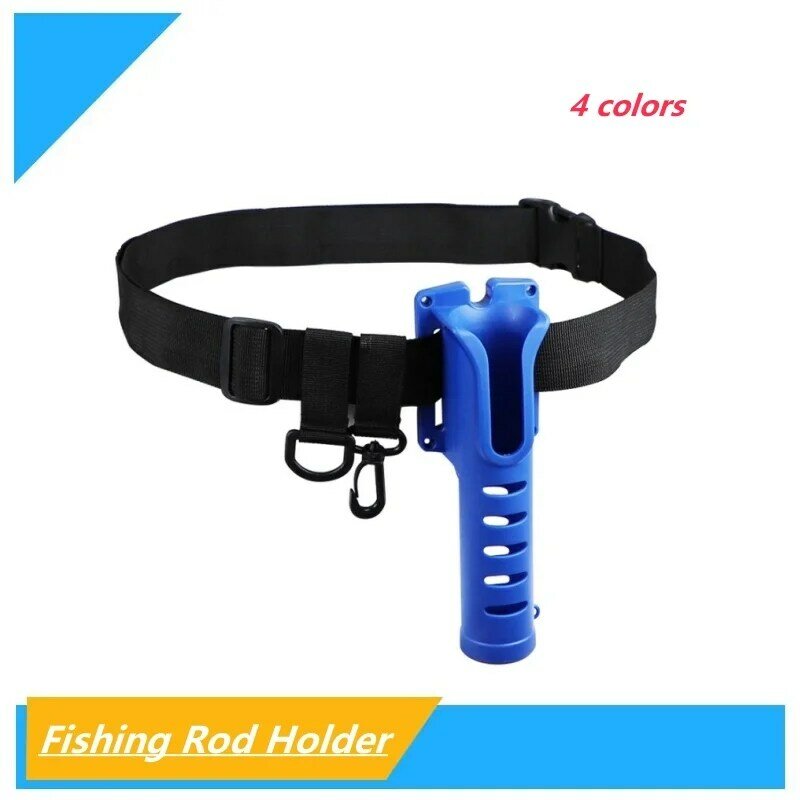 ABS Portable Belt Rod Holder Fishing Gear Tackles Accessories Adjustable Waist Fishing Rod Pole Inserter Holder Belts Outdoor