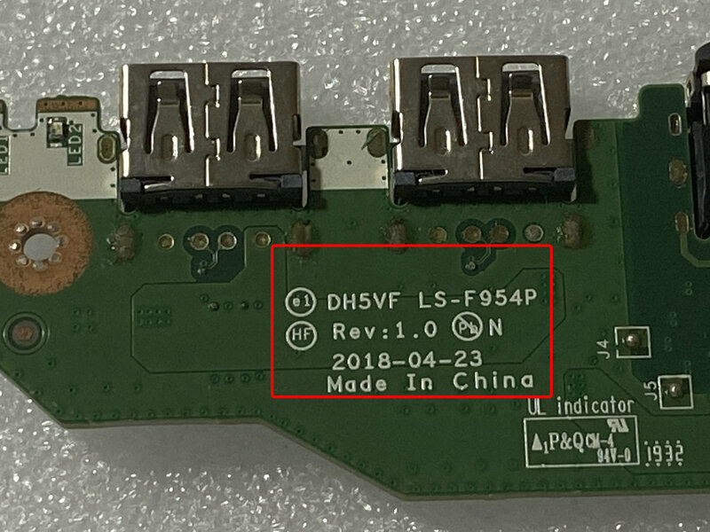 Beschikbaar Dh5vf LS-F954P Usb Audio Board Voor Acer AN515-51 AN515-52 AN515-53 A715-71G A715-72G Met Flex Kabel