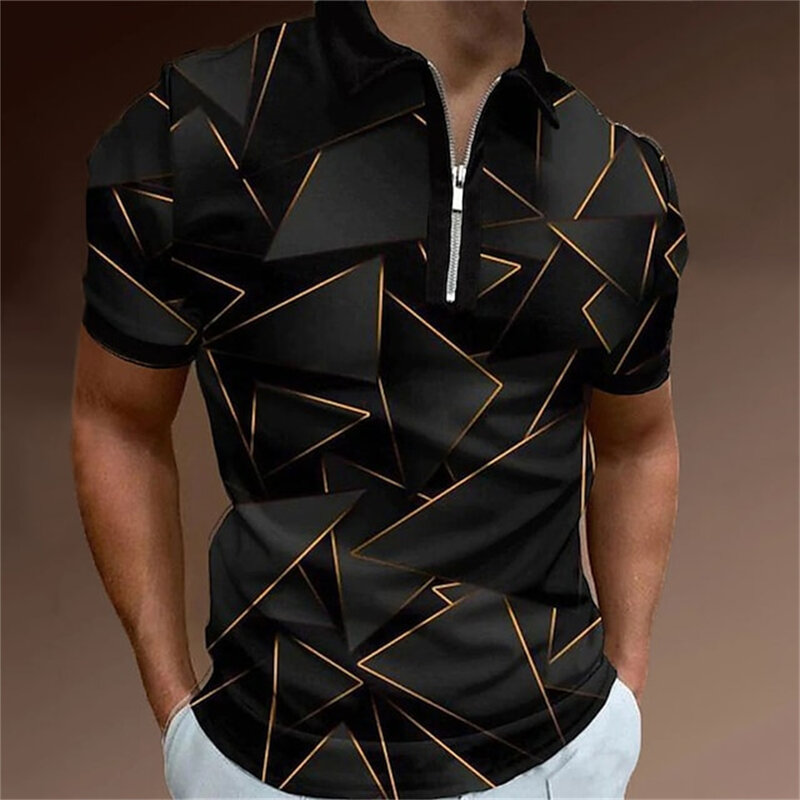 Camisa de manga curta masculina, roupa de golfe casual de grife, tops de alta qualidade, nova, verão, 2023