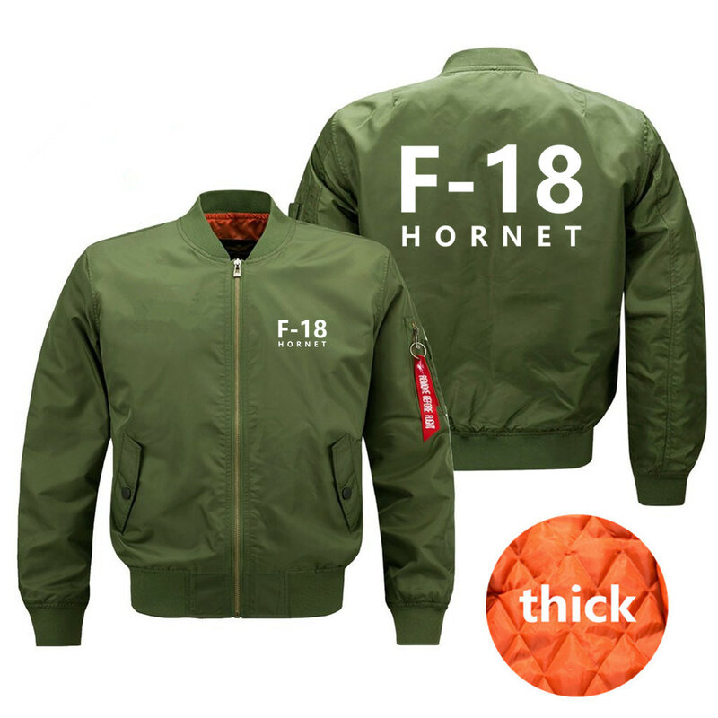 F-18 HORNET Pilots Ma1 jaket Bomber untuk pria, jaket Bomber pria musim semi musim gugur musim dingin, mantel Pria