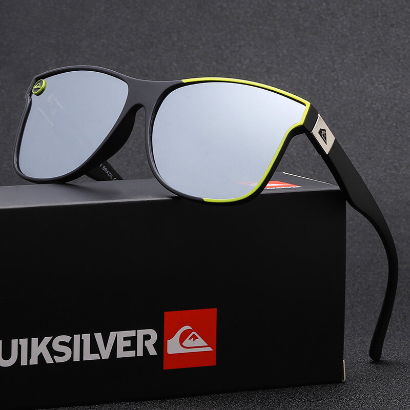 Óculos de sol vintage para homens, QS809, UV400, ao ar livre, de condução, óculos esportivos, sombra, marca, masculino