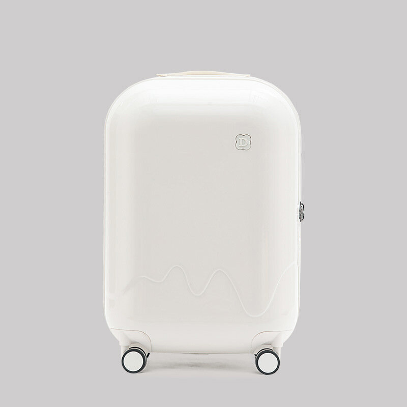 PLUENLI-maleta de equipaje pequeña para mujer, maleta con ruedas universales, maleta con contraseña para estudiantes