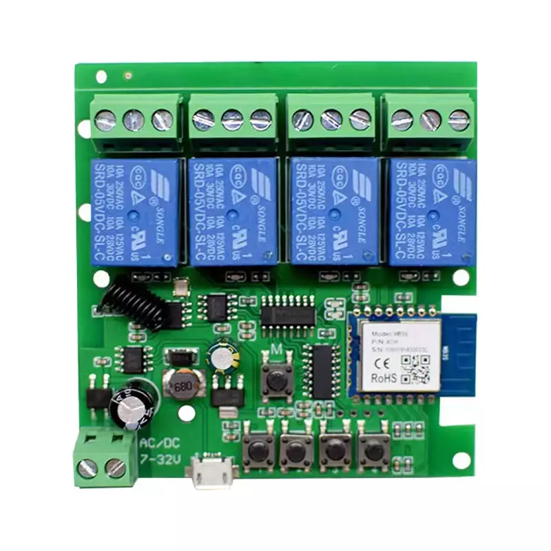 Panel de control PCBA para control remoto inalámbrico, interruptor Transmisor RF, OEM/ODM de fábrica, 433/315MHZ
