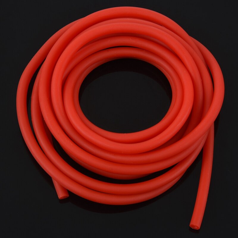 2X Tubing Oefening Rubber Weerstand Band Catapult Dub Slingshot Elastische, Rood 2.5M