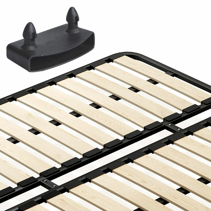 Plastic Bed Slat 2 Pins Sides Centre Ends Middle Caps Holders Replacement for Holding and Securing Wooden Slats Bed Base