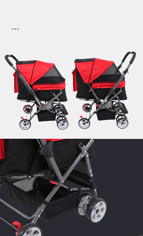 Luxury pet stroller travel 4 wheels dog strollers small dogs pet stroller for dogs