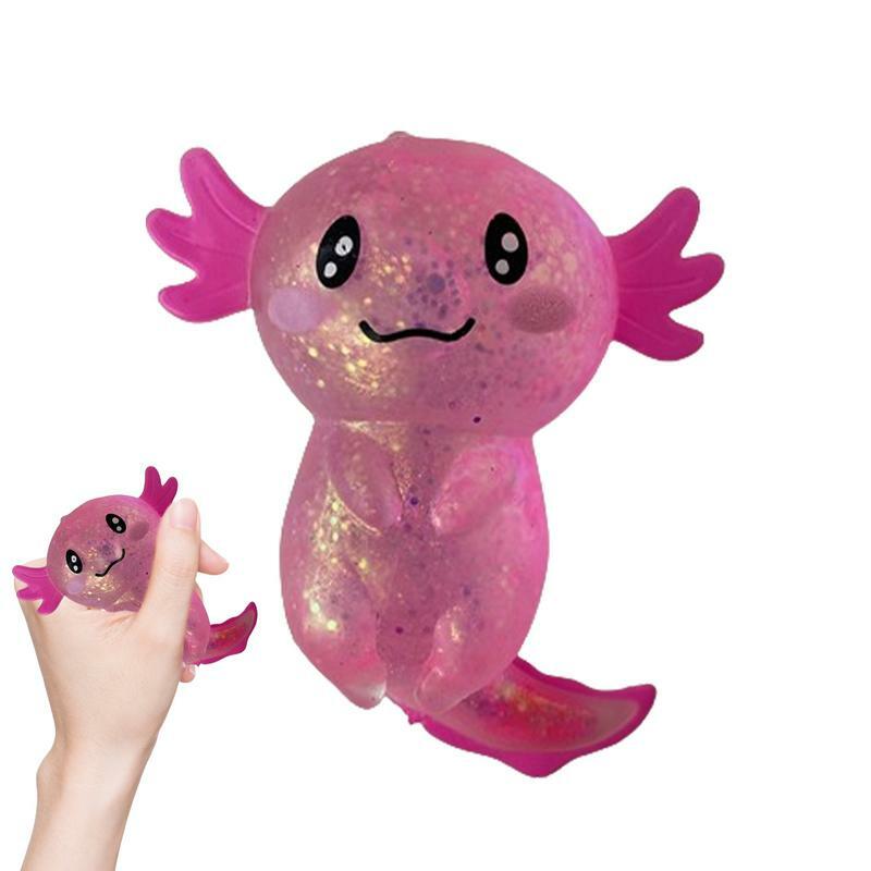 Juguete sensorial Axolotl para apretar, Juguetes Divertidos y lindos para aliviar el estrés, juguetes flexibles para niños y adultos, regalo