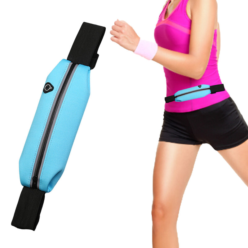 Cinto de corrida para mulheres reflexivas fanny pack cintura ajustável mãos-livres reflexivo runner bolsa cinto para todos os tipos de