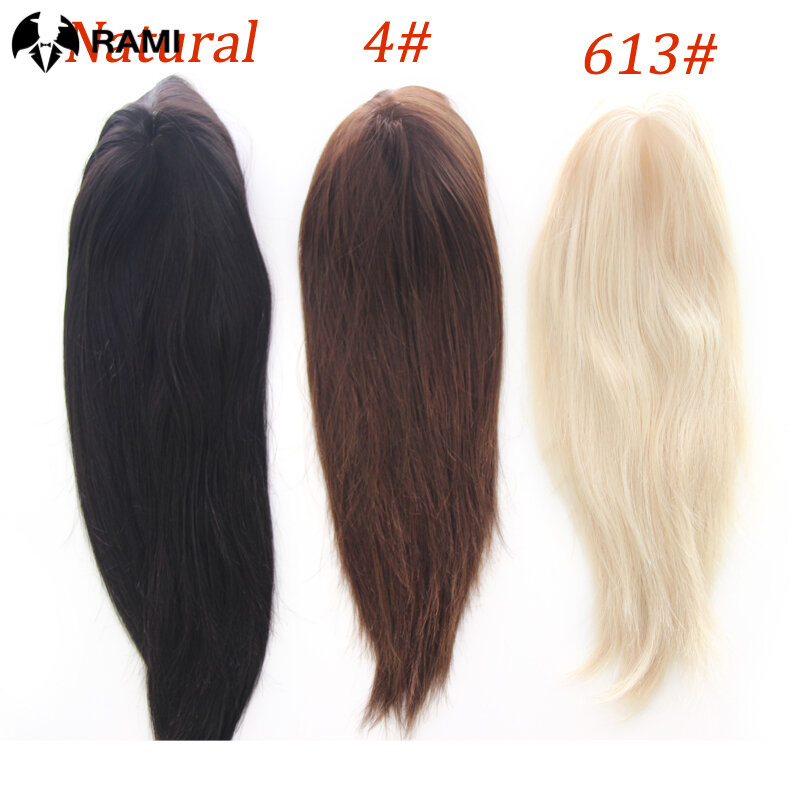 #613 Long Hair Toupee For Men Injection Skin Base Wigs Remy Hair 14/16 Inches Long Hair System Full PU Men's Capillary Prothesis