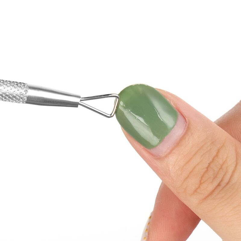 2 Stuks Nieuwe Manicure Tool Mode Schoonheid Stok Staaf Set Nagellak Remover Nail Gel Cleaner Dual-Ended Cuticle pusher