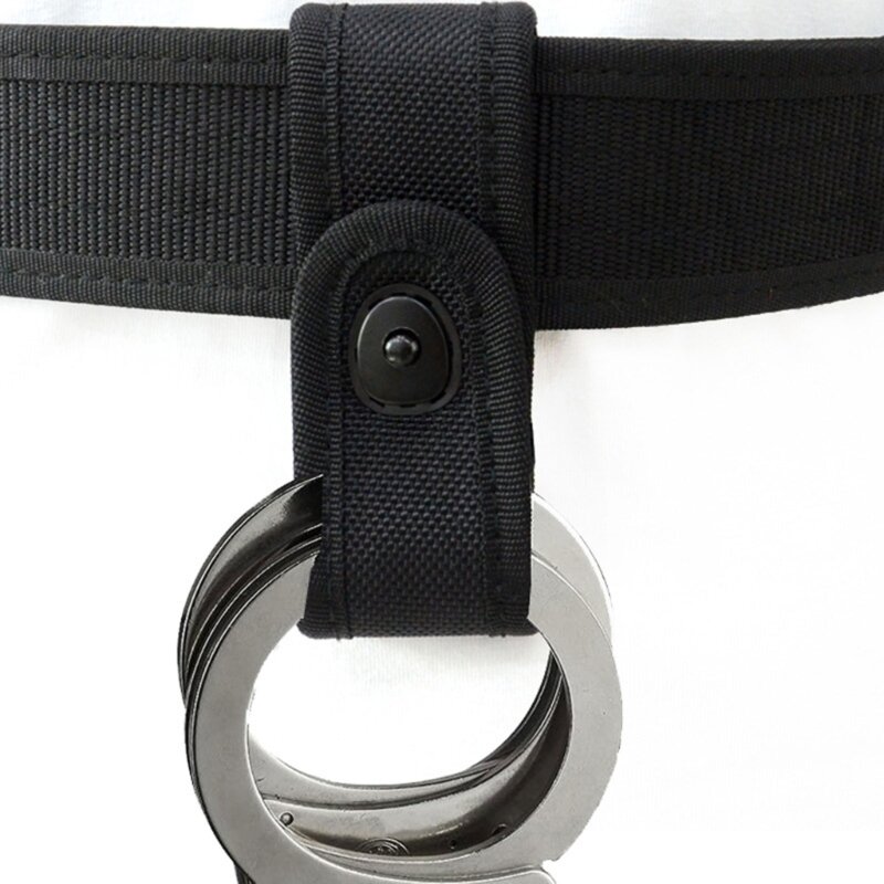 ยุทธวิธี Handcuff Strap Universal Holsters Quick Release Handcuff Cuffs สายคล้องคอ